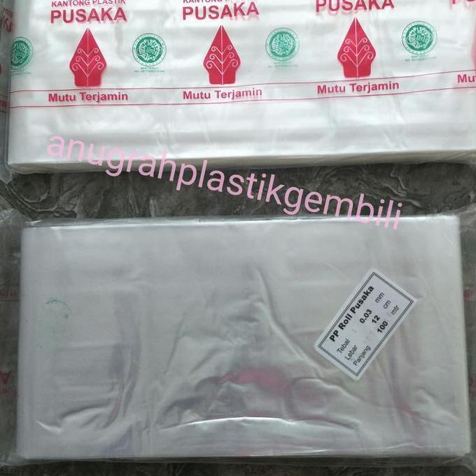 ] Plastik PP Roll 03 micron 12 cm 100 meter