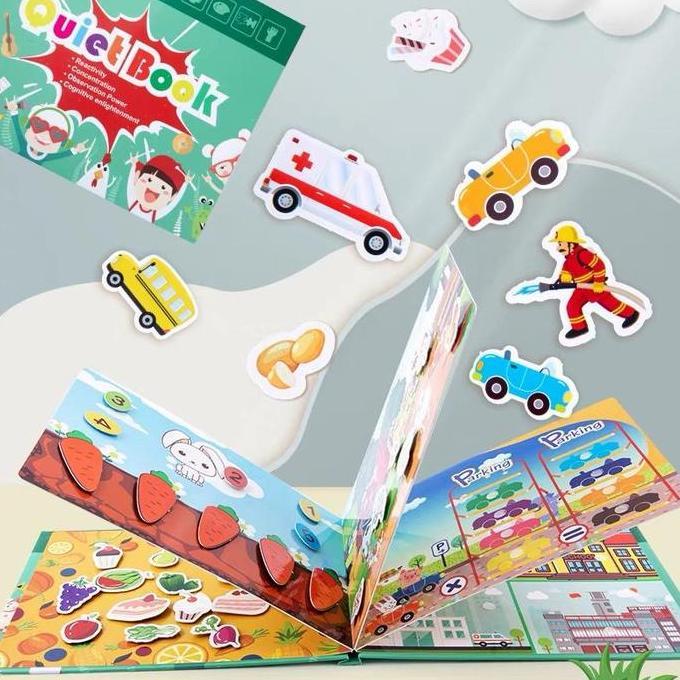 Busy Quiet Book / Busy Book Import / Quiet Book / Buku Aktifitas Anak VS