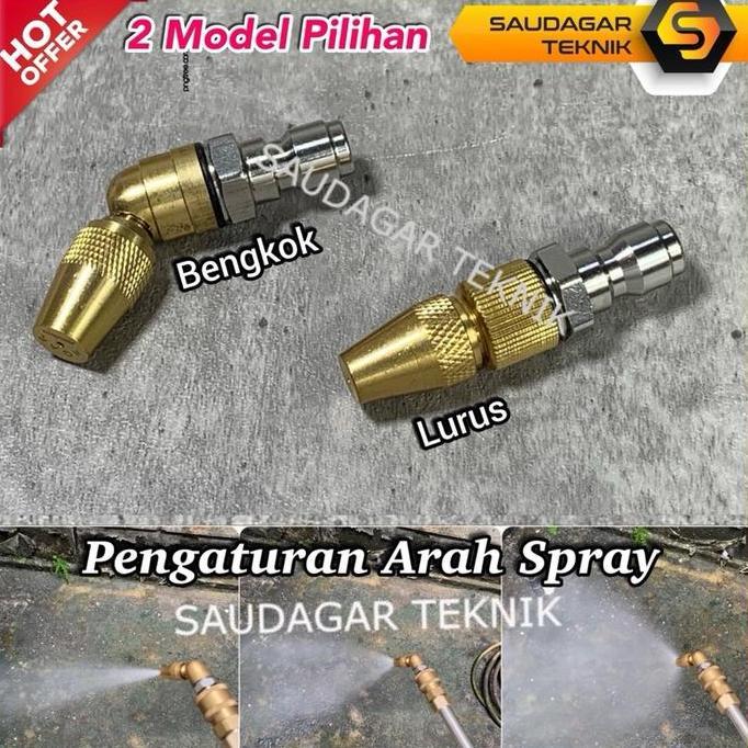 Nozzle Spray Cuci Ac Quick Release Nozzle Spray Kabut Siram Taman Kebun Quick Coupler Nozzle Sprayer