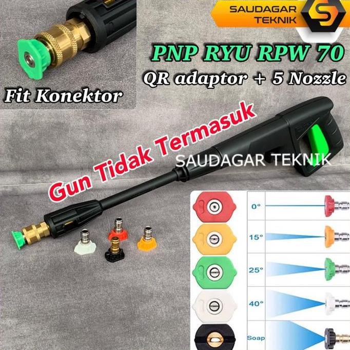 Adaptor Quick Release Gun Ryu Rpw 70 Quick Coupler Jet Cleaner Ryu Rpw70