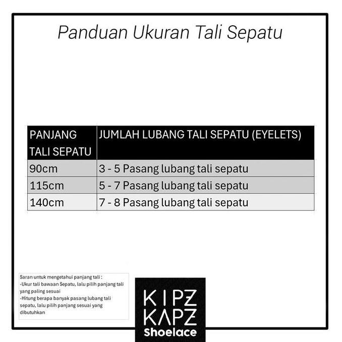 KIPZKAPZ F3 Grey - 90cm - Tali Sepatu Pipih / Flat Shoelace 8mm