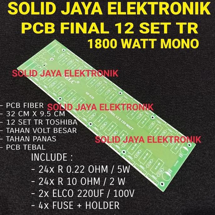 PCB TR FINAL FIBER PCB FINAL12 SET TR TOSHIBA - KOMPLIT KOMPONEN PROMO