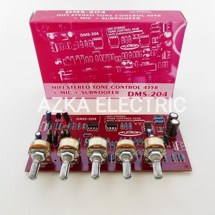 KIT TONE CONTROL STEREO MIC SUBWOOFER DMS 204 BEST QUALITY