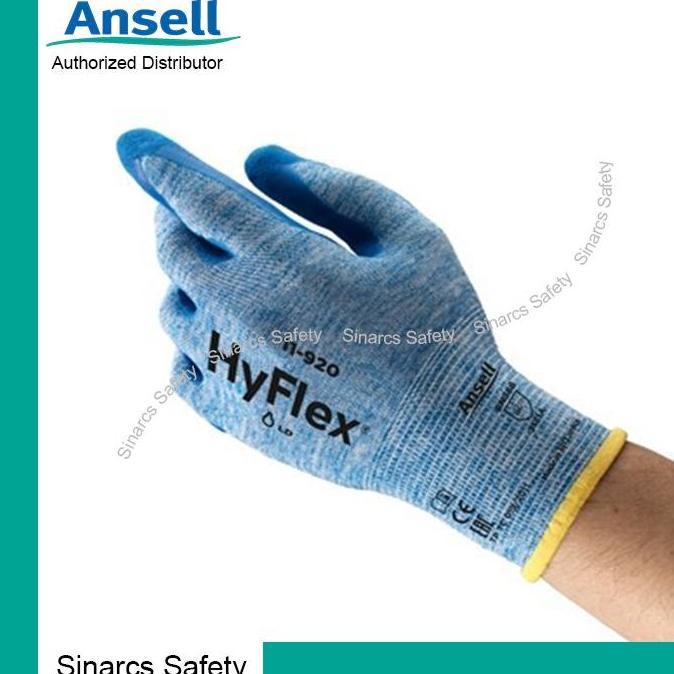 Ghanies_ - Sarung Tangan Safety Ansell HyFlex 11-920 ( harga 1 pasang )