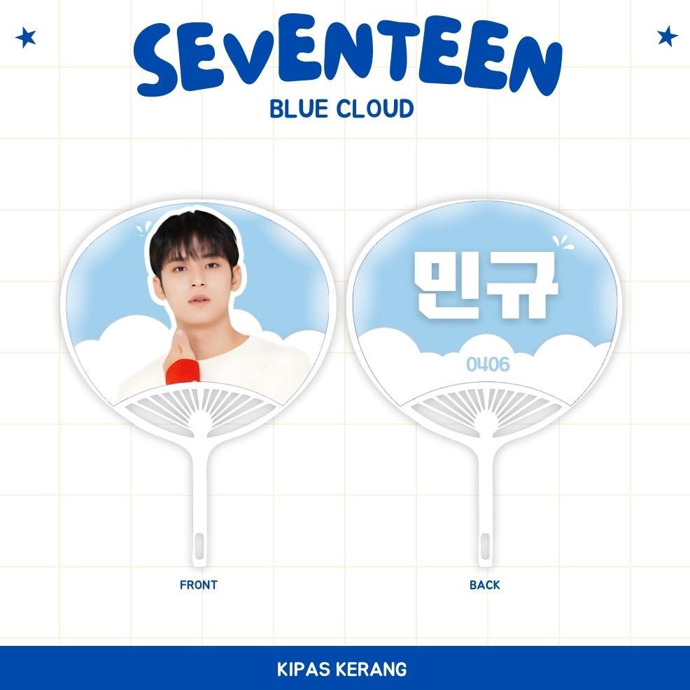 KIPAS TANGAN SEVENTEEN KERANG (HARGA 1 PCS) UCHIWA FAN KPOP JPOP CARDS IDOL BIAS UNOFFICIAL CARAT SC