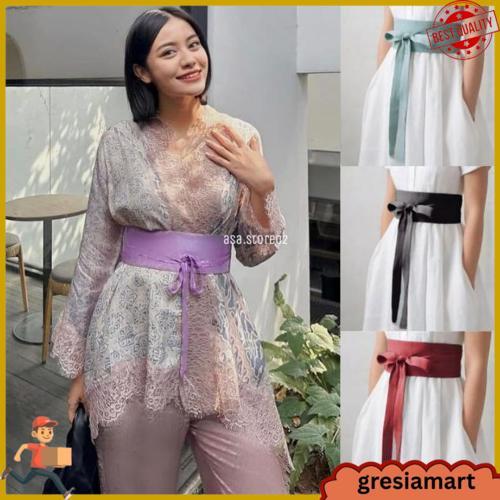 Obi Belt Polos Satin/Obi Kebaya/Obi Tokyo/Obi Kyoto Harga Spesial