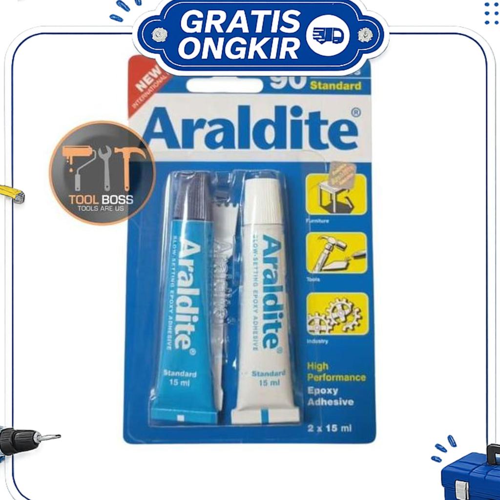 Araldite Lem Epoxy Cepat Rapid / Lem Besi Lem Kayu ,  Lem Serbaguna Epoxy
