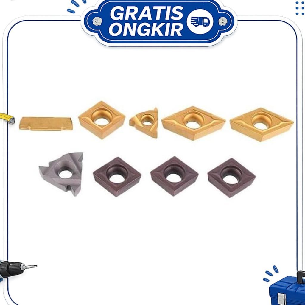 Holder Bubut Insert 27Pcs/Set Cnc Turning Tool Holder Bubut Luar Dalam 12Mm Carbide Insert Lathe Bor