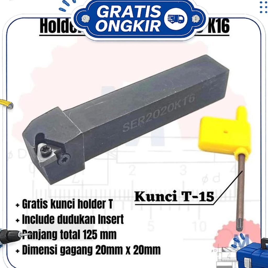 Threading Tool Holder Ser 2020 16 Stang Pahat Ulir Drat Ser2020 K16