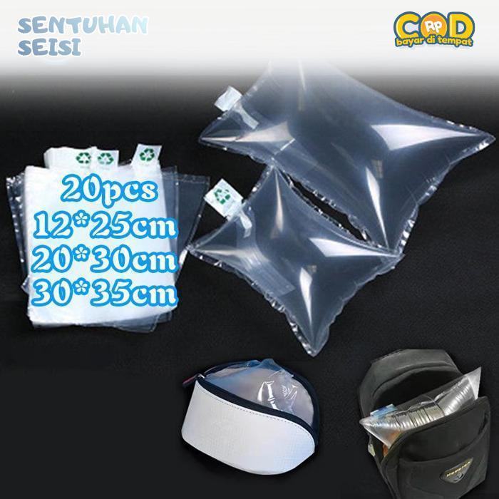 Bisa COD Inflatable Buffer Bag 20pcs Air Chusion Pillow Bubble 30x35cm Air Bubble Wrap Bag Air Cushi