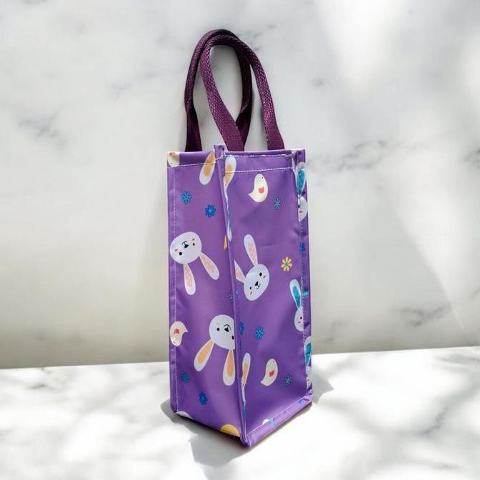 DF290 - Tas botol 1 liter dan 2 liter, tas tumber karakter lucu, tas botol souvenir, goodiebag, gift