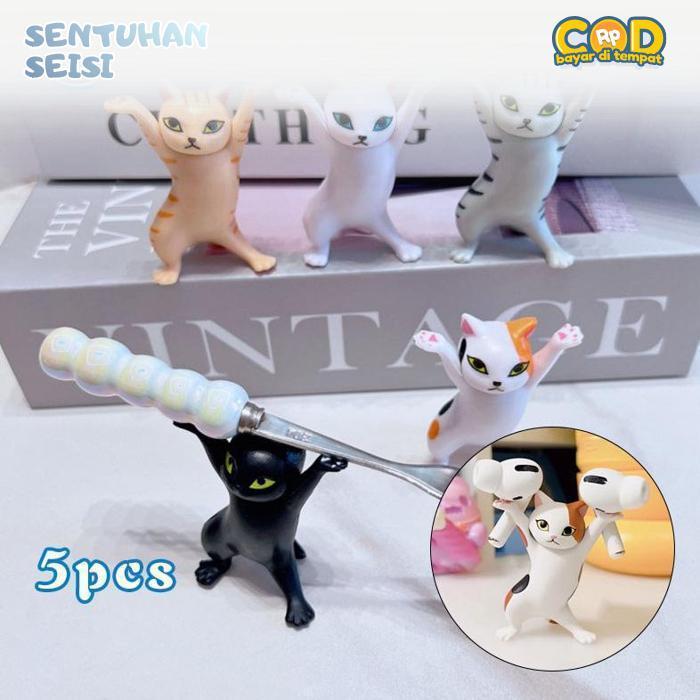 Bisa COD Dancing Cat Pen Holders Multifungsi Cat Stand Holder Untuk Pen Airpods Earphone Holder