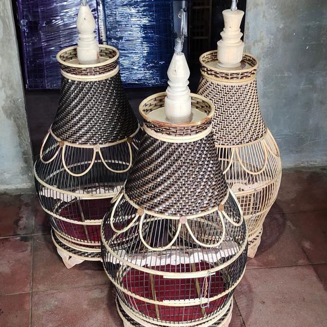 Sangkar Burung Perkutut,Dekorasi,Dll.Rotan Model Bawang,Terlaris.