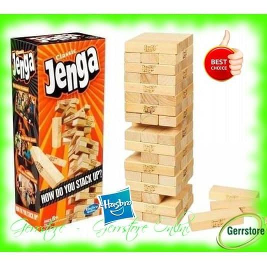 // Jenga | Jenga Classic Hasbro Original - Jenga Balok Block //