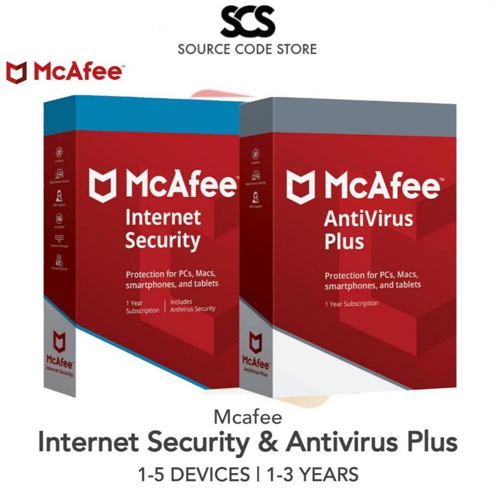 Mcafee Antivirus | Mcafee Internet Security 1 - 3 Tahun Versi Terbaru Original
