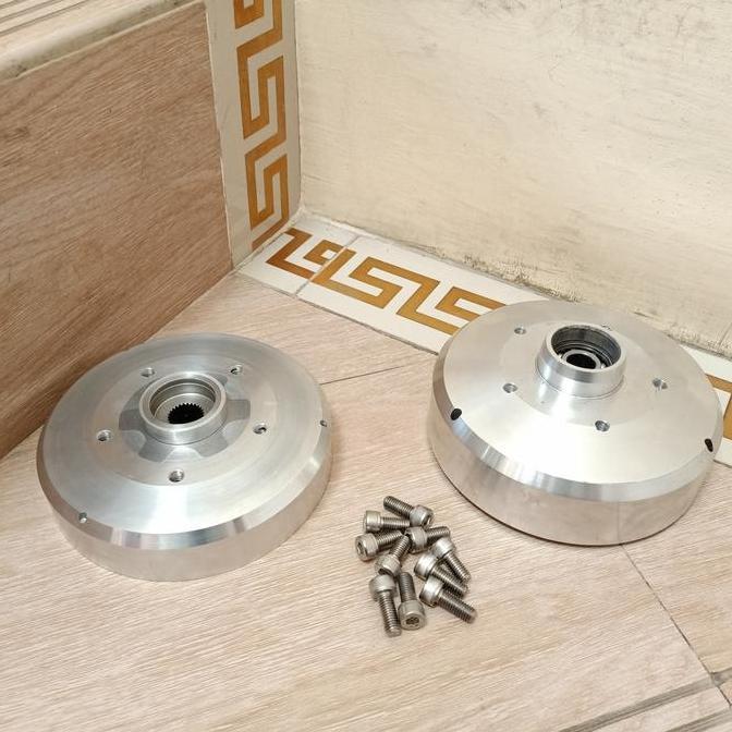 OK ADAPTOR TROMOL DEPAN BELAKANG VESPA PX SERIES UPGRADE R 12 BY GSCOOTER *