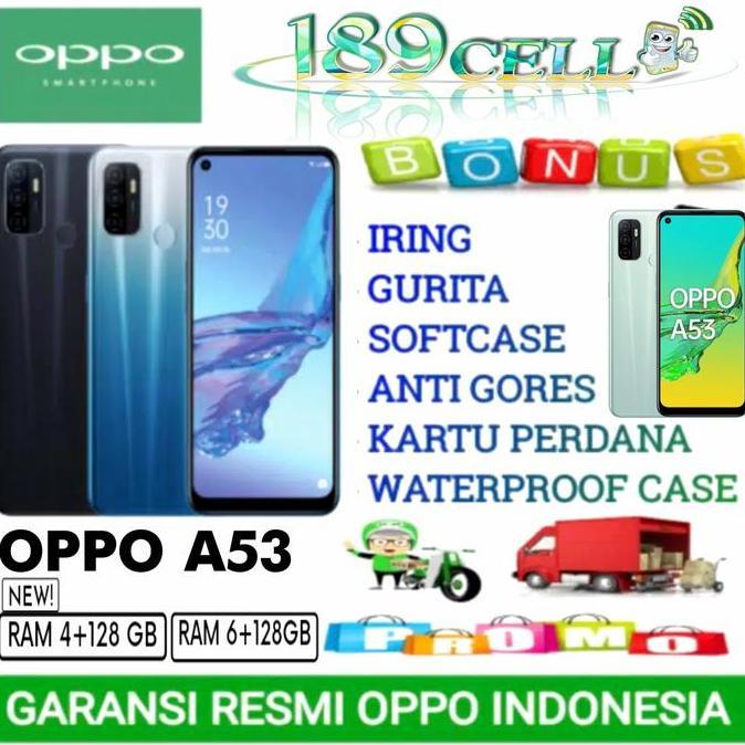 Cell- Oppo A53 Ram 6/128 Gb Garansi Resmi Oppo Indonesia