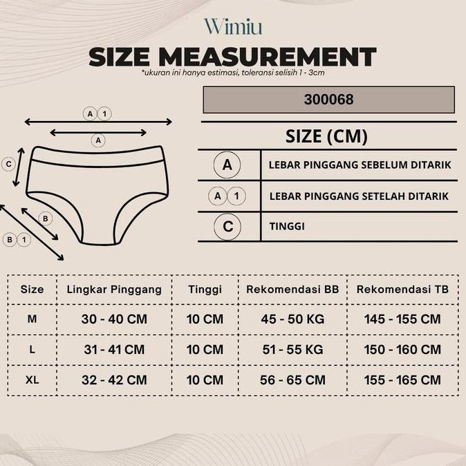 Xie- Wimiu Celana Dalam Seamless Cd Seamless Cd Nita Panty Katun Ist Hitam 300068