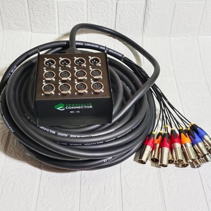 Snake Kabel 12Ch Spesialis Connector Sc 8425 8 In 4 Out Panjang 25M