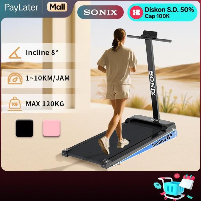 ReadySonix Treadmill Incline T Model Sport Treadmill Sudut 8 Electric Low Watt Dapat Dilipat Running