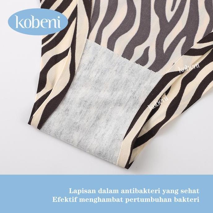 Diang- Kobeni Seamless Celana Dalam Nita Panties Sexy Leopard Cd Seamless Pasangan Model Coconut-Sea