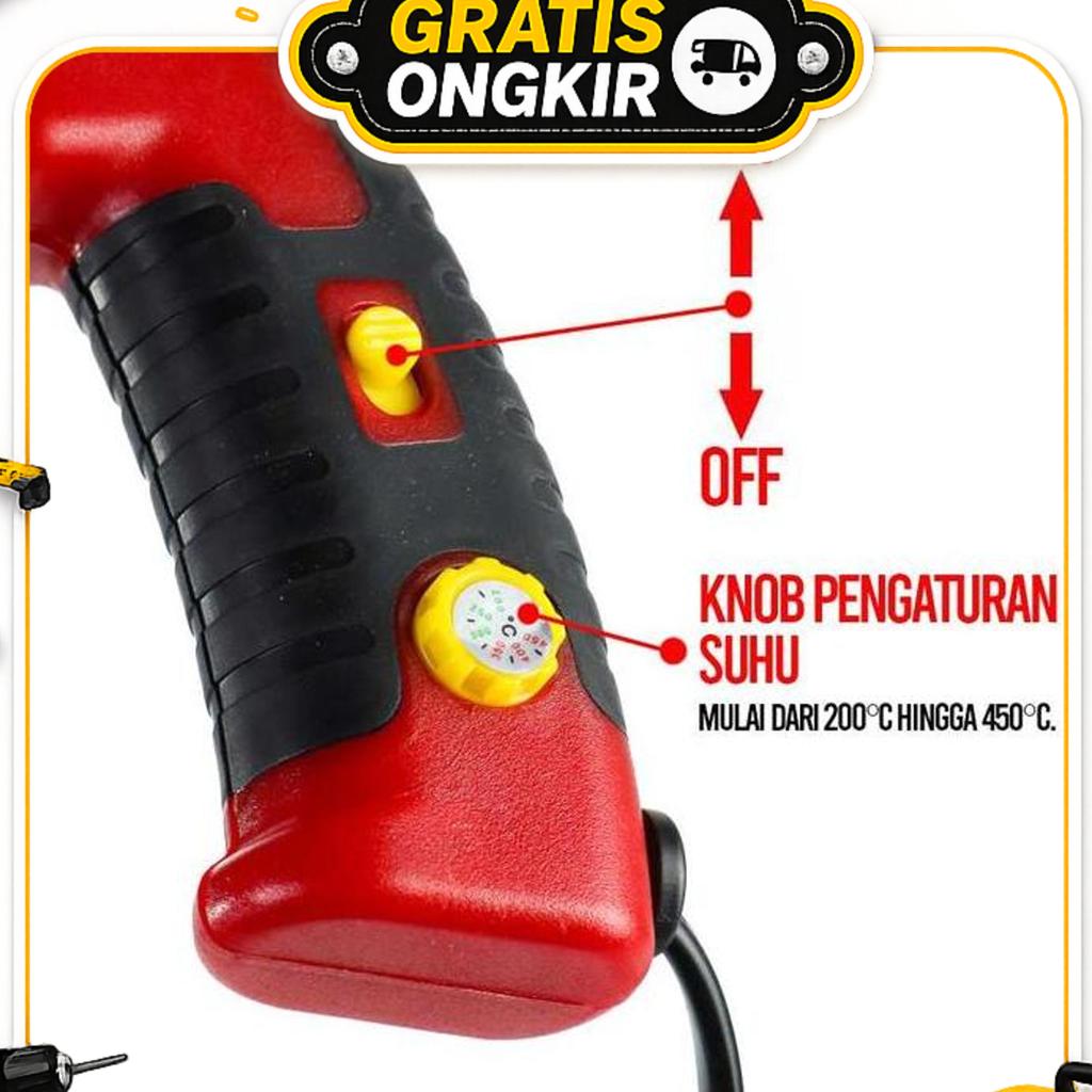 Solder Listrik Tembak Tin Gun Adjustable Temperature 60W / Solder Iron Automatic Tin Gun 60W / Solde