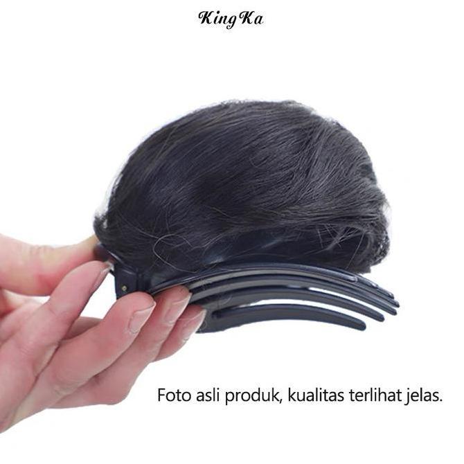 Wig Cepol/Jepit Hair Bun Aksesoris Rambut Wanita Cepol Ala Korea Konde Pesta Kawaii Rambut Palsu Wig