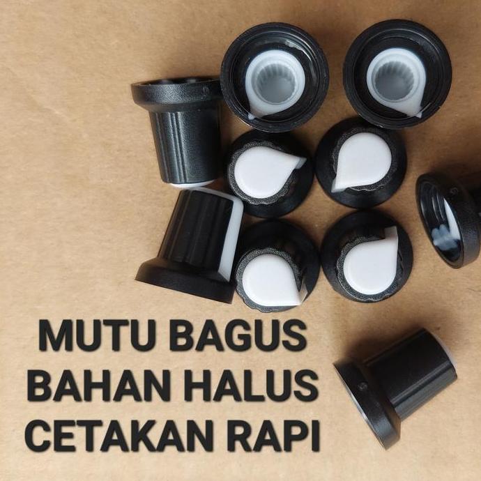 GLOSIR KNOP POTENSIO PLASTIK WARNA / LUBANG BULAT TOMBOL TUTUP POTENSIOMETER PLASTIK AS WARNA VOLUM 