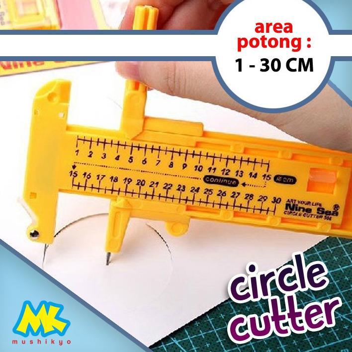 VELMORA ROTARY CIRCLE CUTTER - POTONG STICKER LINGKARAN - POND BULAT SALE