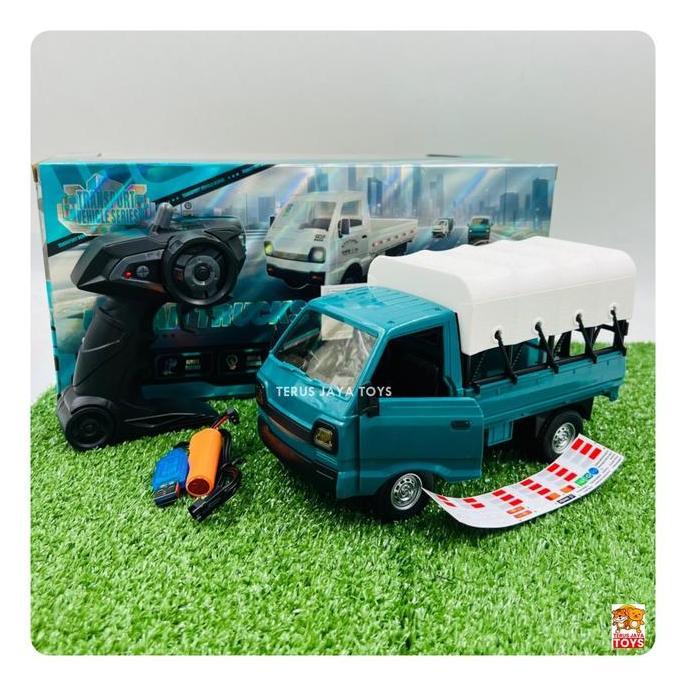 MAINAN ANAK MOBIL REMOTE CONTROL SKALA 1:16 CARGO TRUCK PICK UP TENDA