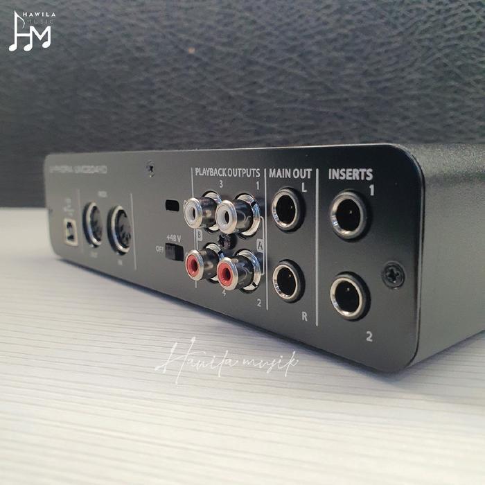 SOUND CARD SOUNDCARD BEHRINGER UMC204HD BEHRINGER UMC 204HD UMC204 HD ORIGINAL ORIGINAL DAN TERPERCA