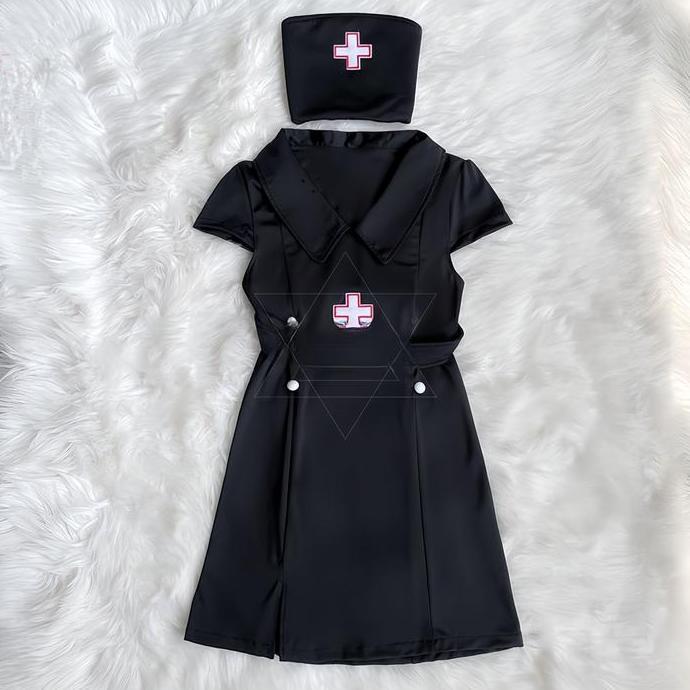 Lingerie Wanita Halloween Cosplay Perawat Lingerie Nurse Kostum 2A582