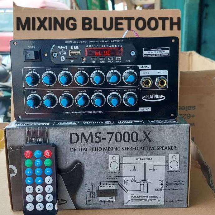 DMS 7000 DIGITAL ECHO MIXING STEREO ACTIVE SPEAKER DMS7000 MP3 PLAYER MIXING SPEAKER AKTIF AKTIVE EC