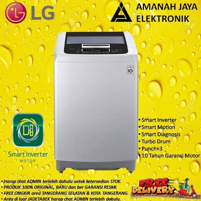 Bestseller- LG T2107VSPCK | MESIN CUCI LG TOP LOADING 7 KG | T2107 | VSPCK