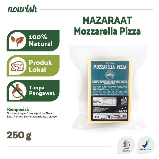 Leite - Mazaraat Mozarella Grass Fed Cheese (Keju Mozarella Low Fat) 250 Gr