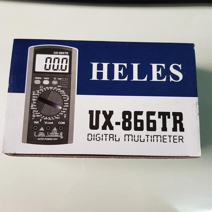 Multitester Heles Digital Ux 866Tr/Avometer Digital Heles Ux 866Tr Terbaru 