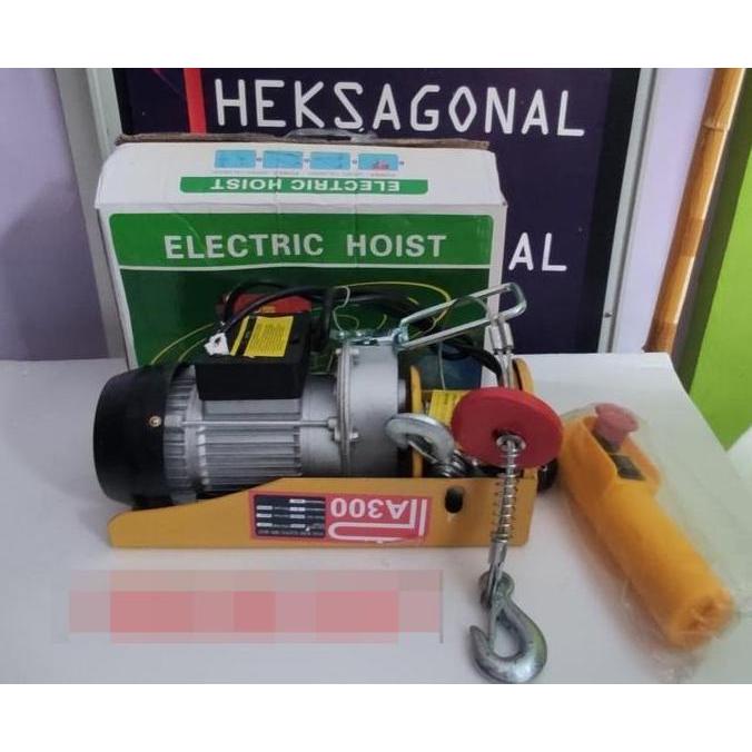 @=@=@=@=] Mini Electric Hoist Wire 300kg Hoist Katrol PA 300 BPN