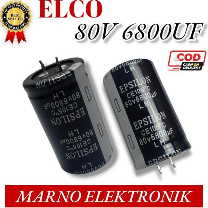 CAPASITOR KAPASITOR ELCO 80V 6800UF 80V6800UF ASLI ORI ORIGINAL RESTOCK