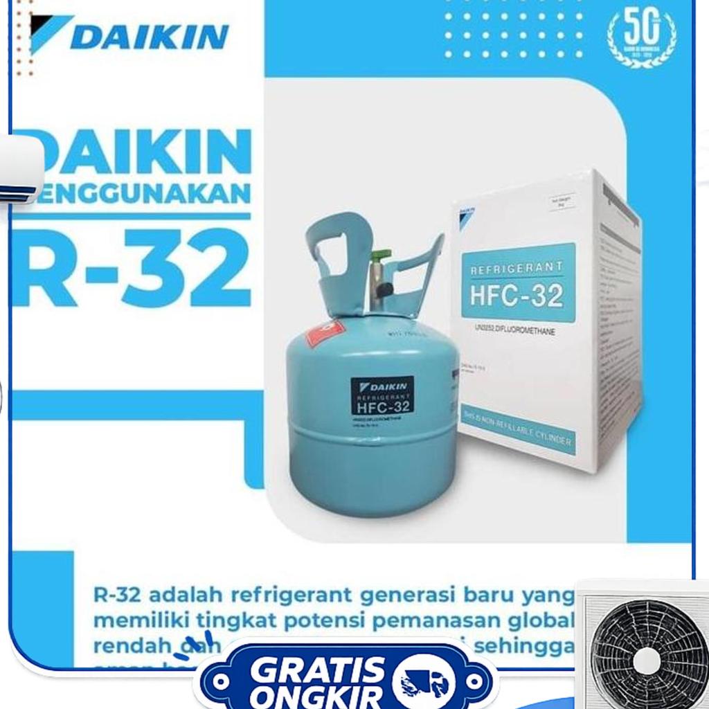 Freon R32 Daikin Original, Refrigerant R32 Daikin (3Kg)