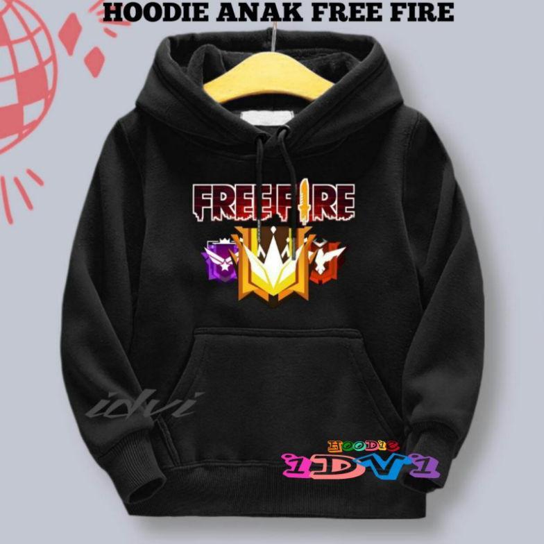 PREMIUM HOODIE IDVI SWEATER ANAK FREE FIRE LAKI LAKI USIA 2-13THN SWITER HODIE ANAK COWOK FF TERBARU