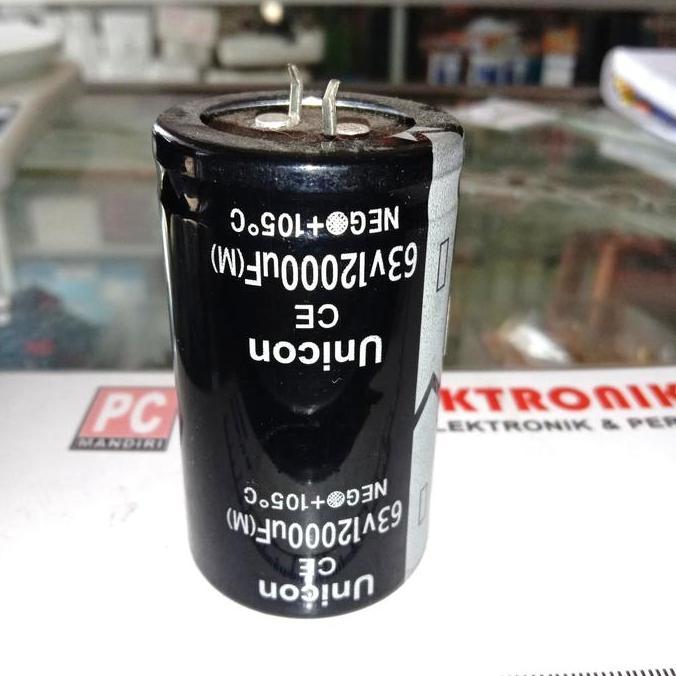 12.000UF 12000UF 12.000 12000 63 63V UNICON CAPACITOR 12000 UF 63 V PREMIUM