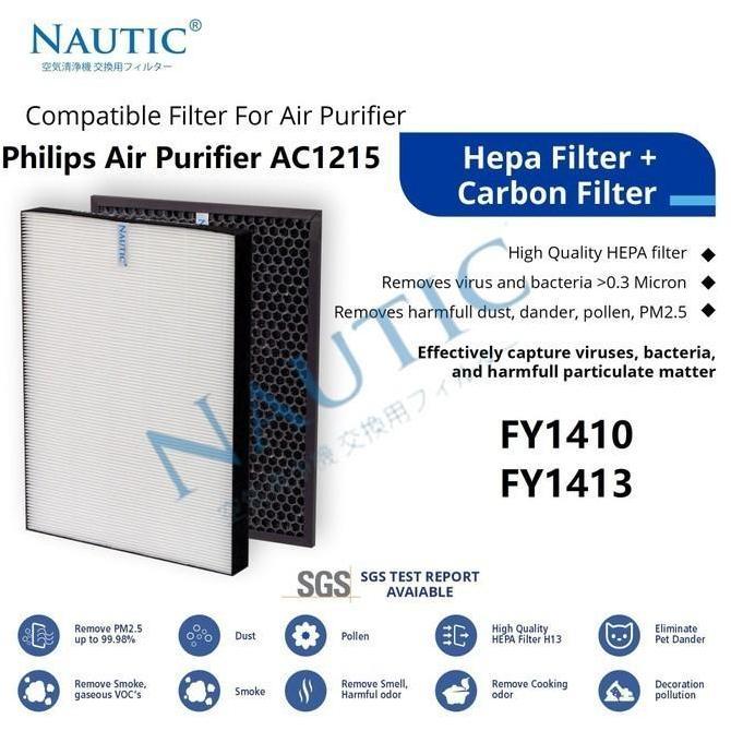 Brew- Replacement For Fy1410/Fy1413 Filter Philips Air Purifier Ac1215