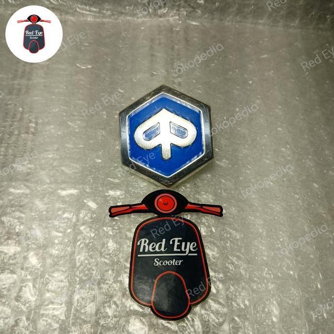 EMBLEM DEPAN DASI PIAGGIO LIBERTY 100 150 2V 3V IGET PIAGGIO MP3 ORIGINAL RES27