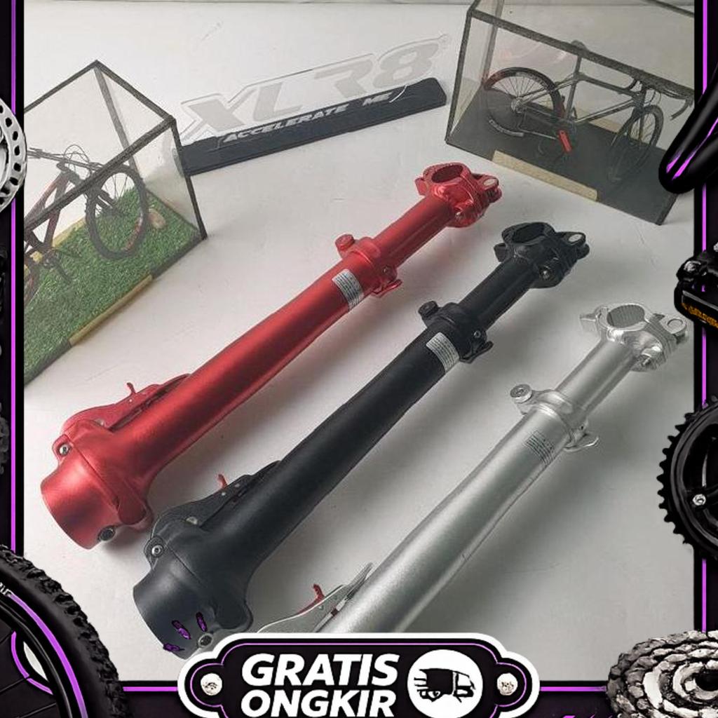 Handlepost Sepeda Lipat Alloy Cocok Frame Minus Opposite Odin16 Teleskopik