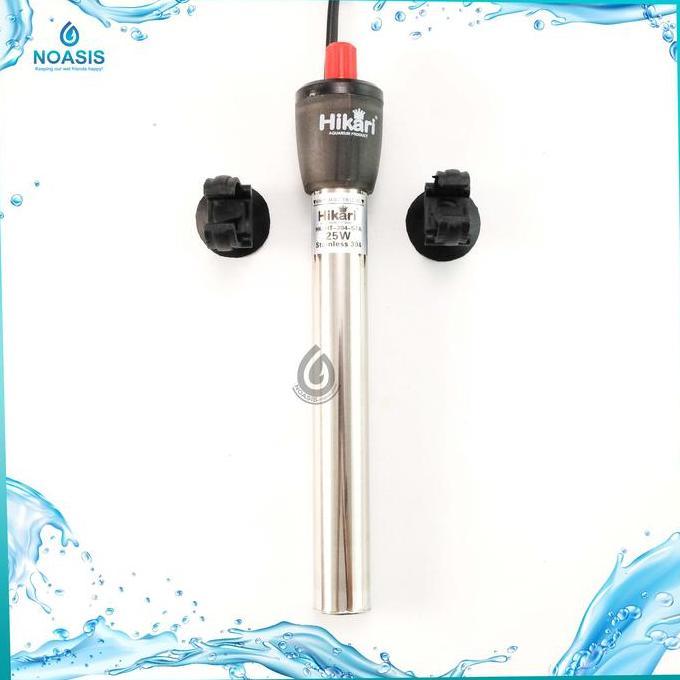 HEATER AQUARIUM HT 304 STAINLESS PENGHANGAT AIR 25 WATT , 50 WATT