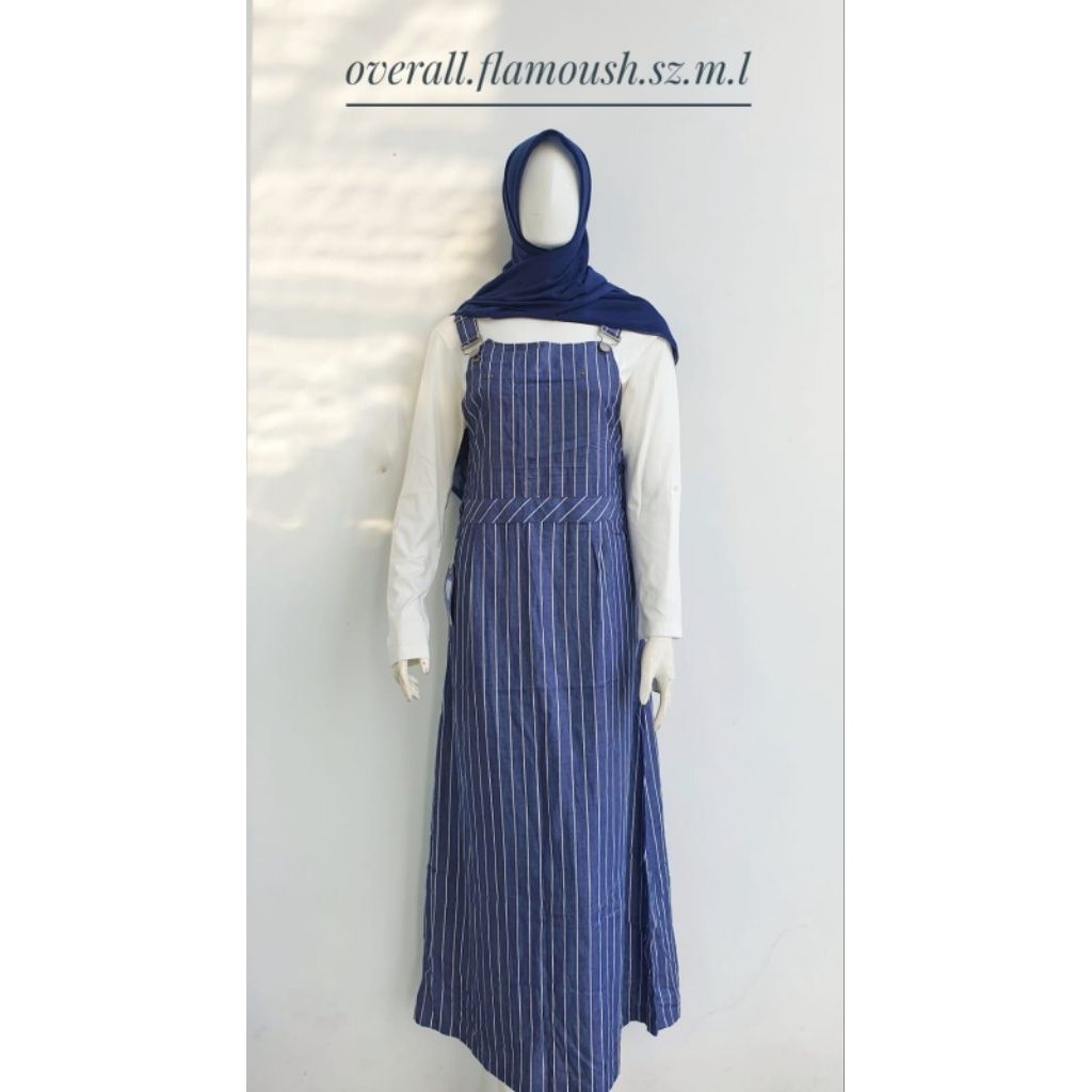 C2 Overall Navy Salur Wanita