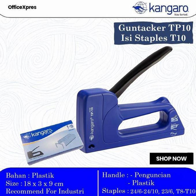 Alat Stapler Tembak Jok Kulit Motor / Stapler Kayu / Guntacker TP10