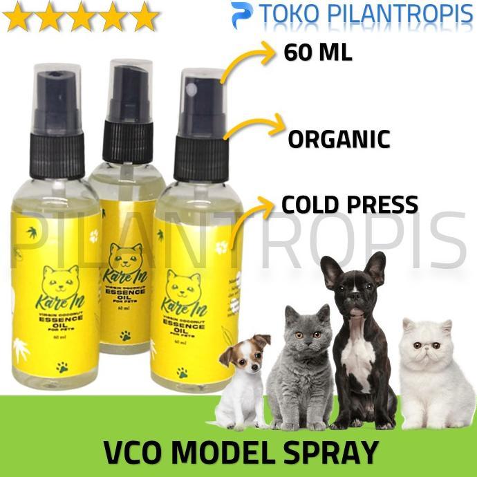 TERLARIS Minyak VCO Kucing Karein Obat Jamur Kucing Spray Skabies Kurap Gudik Kudis Gudig Kucing Anj