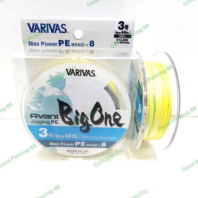 Best Seller Senar Varivas Avani big one X8 pe 3 300m Berkualitas 100% original