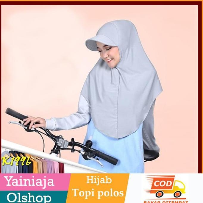 Fullout- Hijab Topi Desa Sporty Olahraga Jilbab Olahraga Kerudung Sporty Olahraga Modis Muslim Nita 